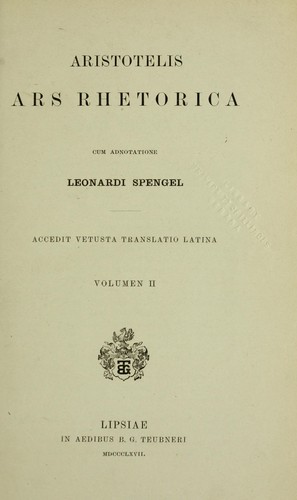 Aristotelis Ars rhetorica