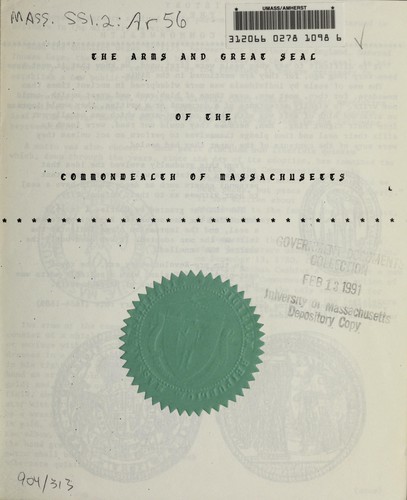 The arms and great seal of the Commonwealth of Massachusetts
