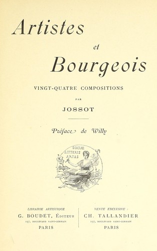 Artistes et bourgeois
