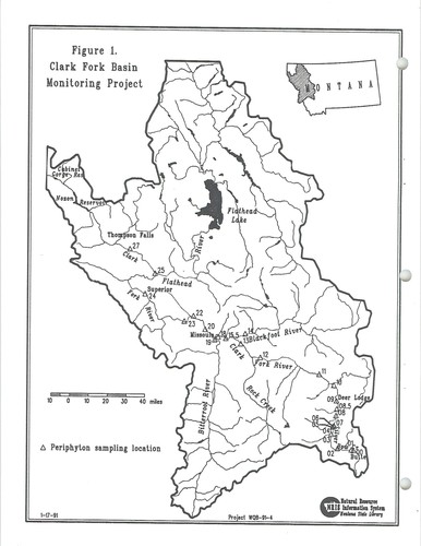 An assessment of water quality in the Clark Fork River and its major tributaries, based on the structure and composition of summer algae associations in the periphyton community