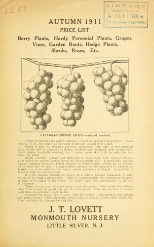 Autumn 1911 price list