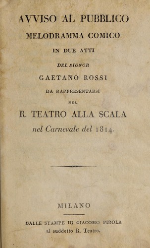Avviso al pubblico