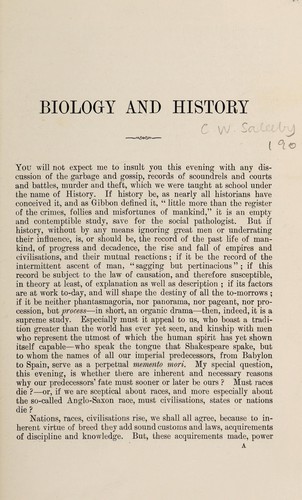 Biology and history