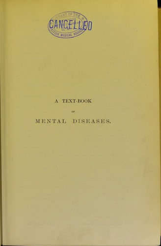 A text-book of mental diseases