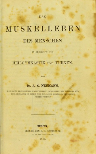 Das Muskelleben des Menschen
