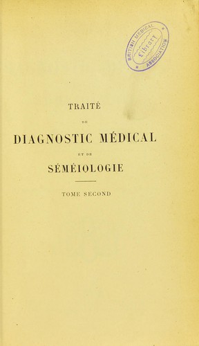TraitÃ© de diagnostic mÃ©dical et de sÃ©mÃ©iologie