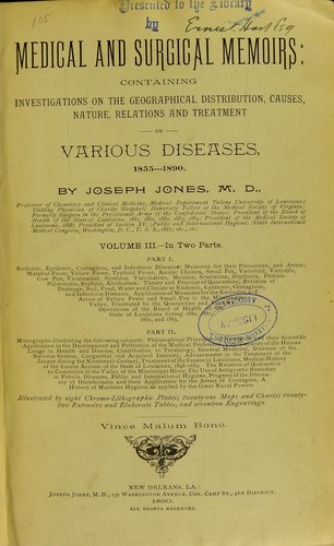 Medical and surgical memoirs