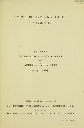 Souvenir map and guide to London