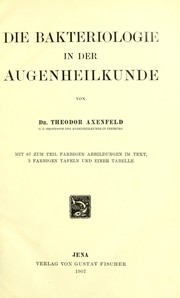 Die Bakteriologie in der Augenheilkunde