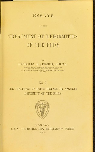 Essays on the treatment of deformities of the body
