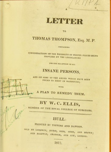 A letter to Thomas Thomson, Esq. M.P.
