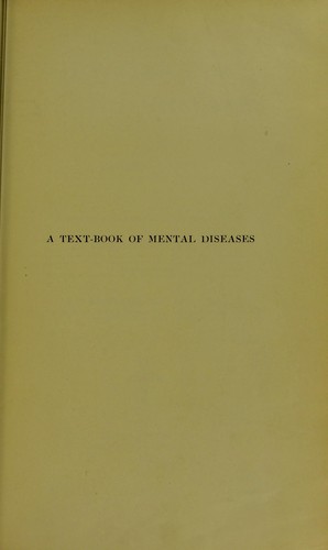 A text-book of mental diseases