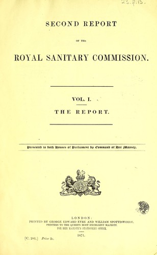 Second report of the Royal Sanitary Commission