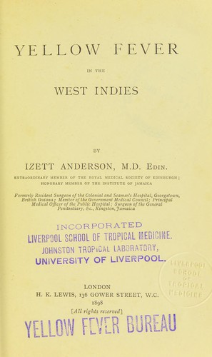 Yellow fever in the West Indies