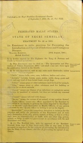 [Public health enactments, 1903-1926]