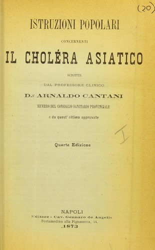 Istruzioni popolari concernenti il choléra asiatico