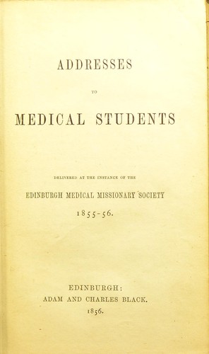 Addresses to medical students