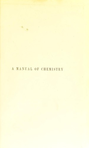 A manual of chemistry