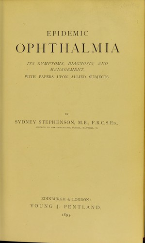 Epidemic ophthalmia