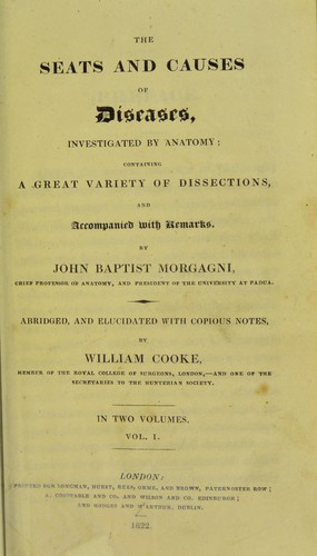 Seats and Causes of Diseases Investigated by Anatomy