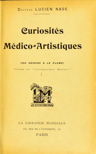 Curiosités médico-artistiques