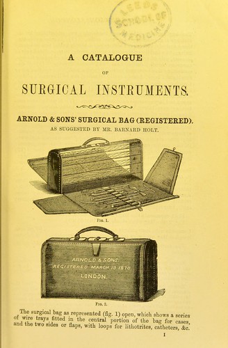 [Catalogue of veterinary instruments]