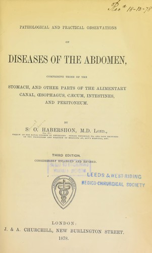 Pathological and practical observations on diseases of the abdomen