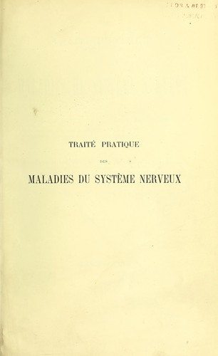 Thérapeutique des maladies de système nerveux
