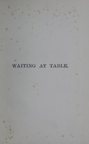 Waiting at table