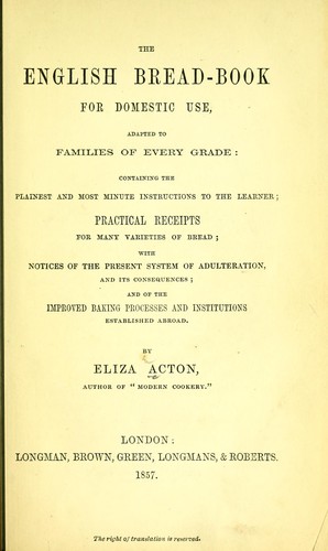The English bread-book