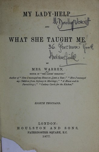 My lady-help and what she taught me