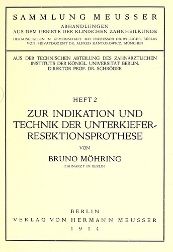 Zur Indikation und Technik der Unterkiefer-Resektionsprothese