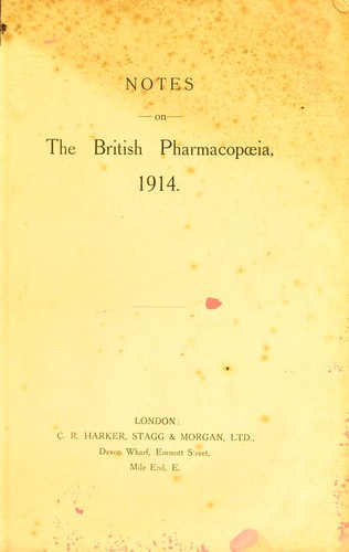 Notes on the British pharmacopœia, 1914