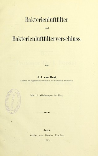 Bakterienluftfilter und Bakterienluftfilterverschluss