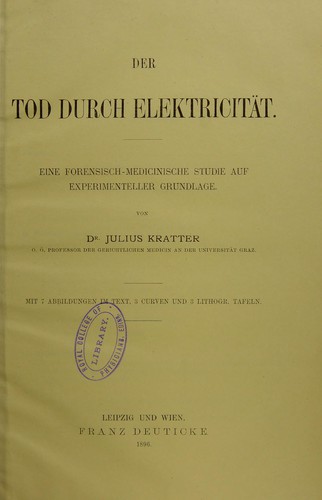 Der Tod durch Elektricität