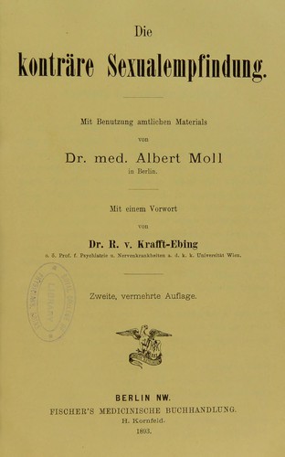 Die konträre Sexualempfindung