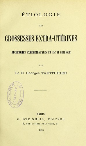 Etiologie des grossesses extra-uterines