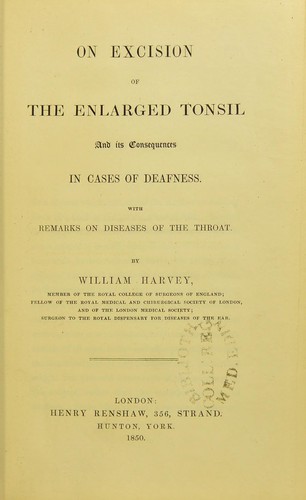 On excision of the enlarged tonsil and its consequences in cases of deafness