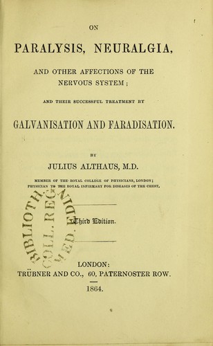 On paralysis, neuralgia, and other affections of the nervous system