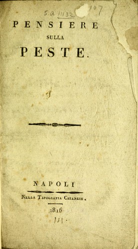 Pensiere sulla peste