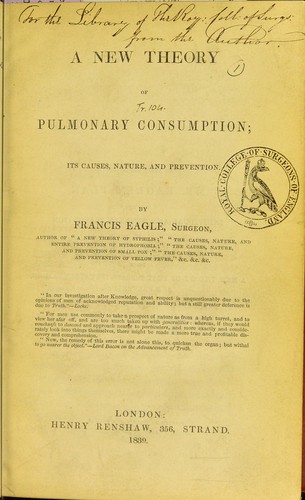 A new theory of pulmonary consumption