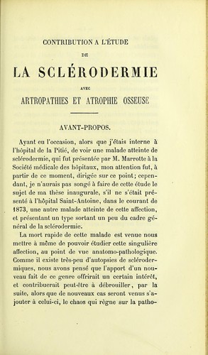 Contribution à l'étude de la sclérodermie avec arthropathies et atrophie osseuse