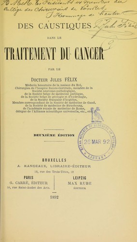Des caustiques dans le traitement du cancer