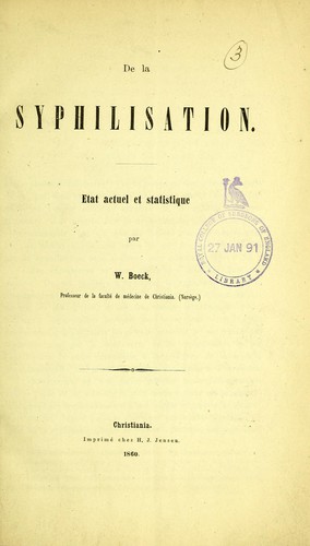 De la syphilisation