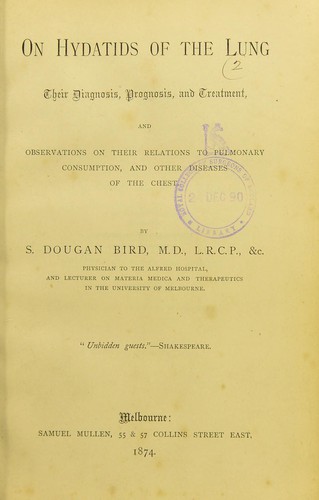 On hydatids of the lung