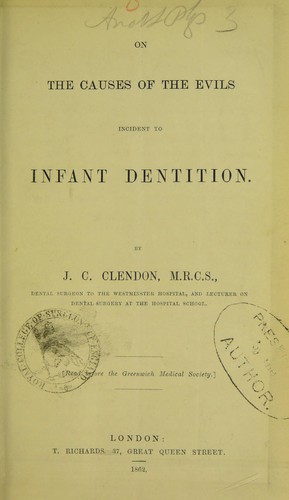 On the causes of the evils incident to infant dentition