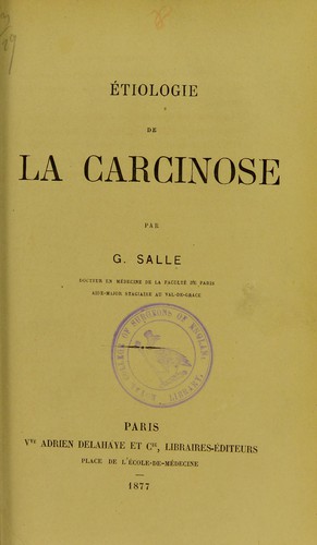 Étiologie de la carcinose