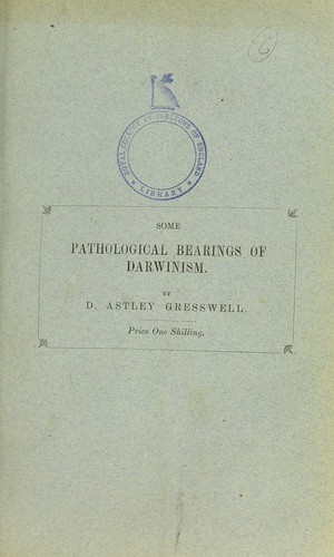 Some pathological bearings of Darwinism