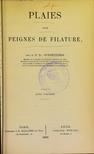 Plaies par peignes de filature