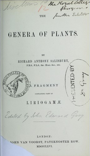 The genera of plants